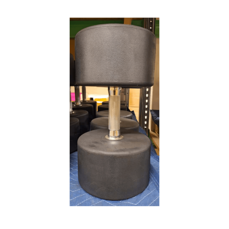 Guminių hantelių rinkinys 52-60kg (10vnt/560kg)