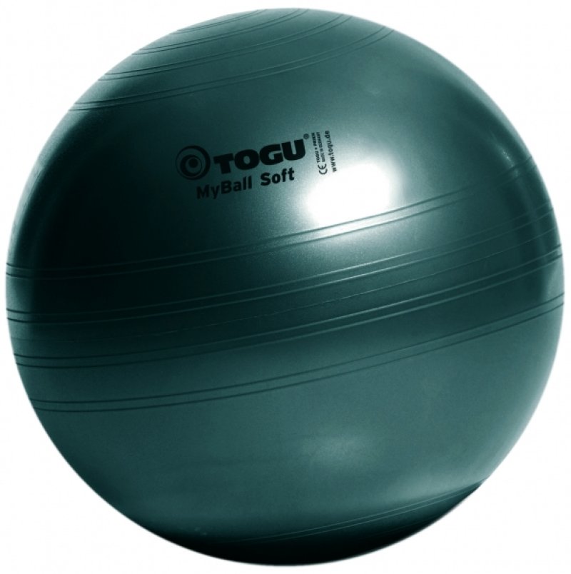 Gimnastikos kamuolys MyBall Soft 55 cm, Įvairių spalvų