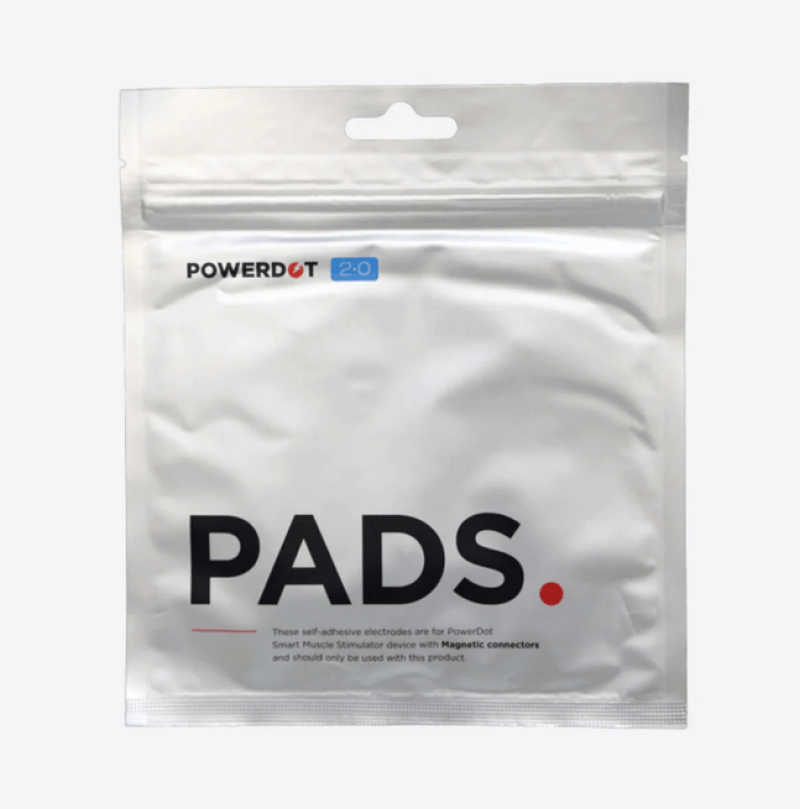 PowerDot 2.0 atsarginės elektrodų pagalvėlės (raudonos spalvos, 6 vnt.)
