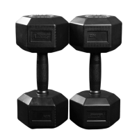 Black Full Rubber Hex. Dumbbell - 2 Kg. Black Full Rubber Hex. Dumbbell - 2 Kg.