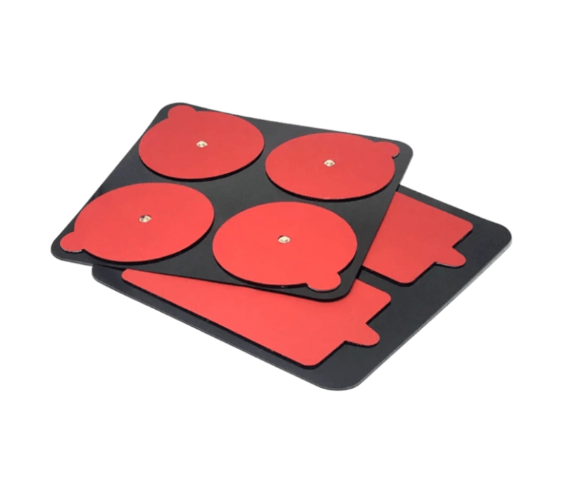 PowerDot 2.0 atsarginės elektrodų pagalvėlės (raudonos spalvos, 6 vnt.)