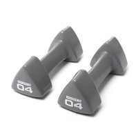 4kg Studio Vinyl Handweight Pair - Grey